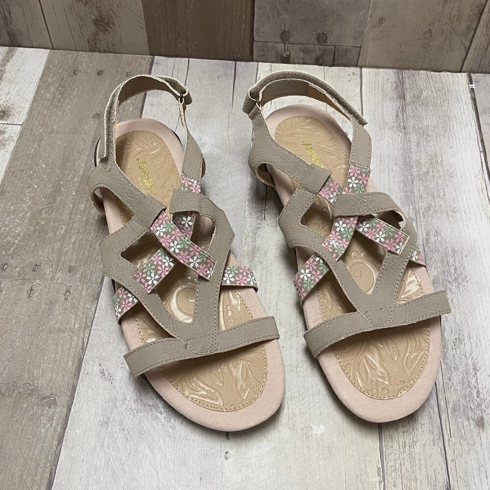 NWB J Sport by Jambu Woodland Taupe Sandals Sz 9.5 - Picture 2 of 6